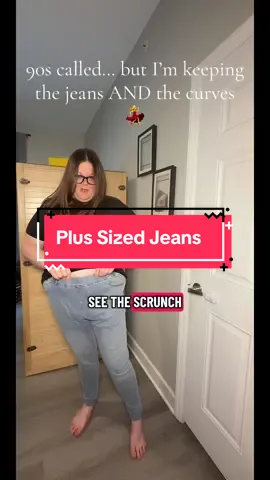 Comfy, cuffed, and so 90s—except this time they actually fit a curvy body. These are the plus size jeans we deserved back then and finally get to rock now. 🙌 #PlusSizeStyle #90sFashion #CurvyAndConfident #ComfyJeans #tiktokshoplabordaysale  