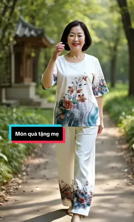 Bộ lụa trung niên con tặng mẹ, tặng bà #hoale4mua #bodotrungnien #botrungnien #quatangme #dobotrungnien 