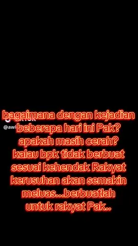 Percaya sama suara Rakyat Bpk Presiden, jangan pernah percaya sama omongan pembisik Bpk apalagi para pembisik dati gerombolan Mulyono terutama dari Mulyono nya sendiri#prabowo #fyp #viral #tiktok #termul 