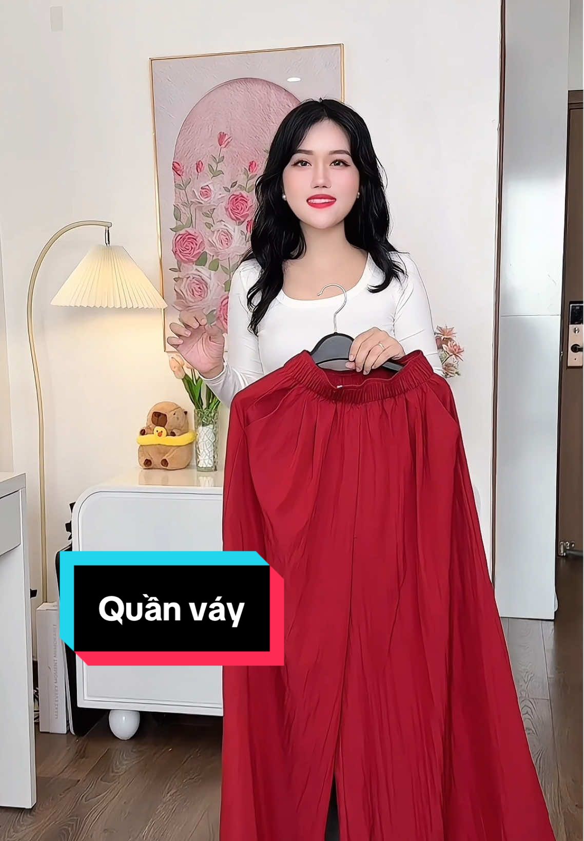 Quần váy gió lụa #quanvay #quangiolua #viral #xuhuongtiktok #hienhoidieu 