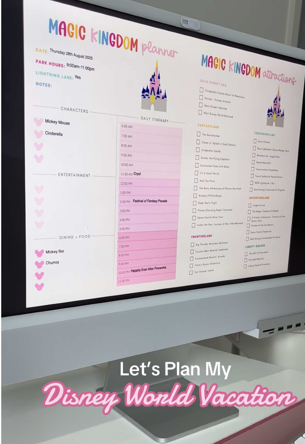 Disney World Vacation Planning is a whole lot easier with our Disney Vacation Planners 📝 80+ Templates that are digitally fillable and customisable in Canva✨#disneyvacationplanner #disneyworldtravelplanner #disneyworld