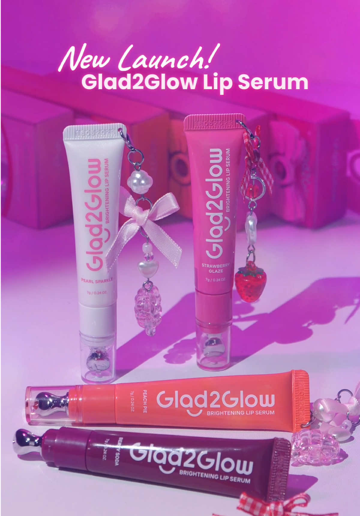Hey GGs!!   New launch unlocked 💋✨ Glad2Glow Lip Serum is finally here! Hydration, shine & glow packed in one sleek tube 💗  Get yours now!🌟 #gladtoglowmalaysia #glad2glow #skincareMalaysia #fyp 
