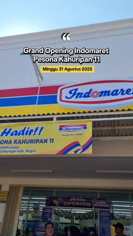 Grand Opening Indomaret Pesona Kahuripan 11 #rumahminimalis  #gratisdp   #gratisbiaya2  #80k_allin 