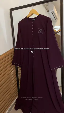 Beli abaya murah ternyata adem banget #abaya #promomakangajian #abaya2025 #abayaterbaru #abayamurah 