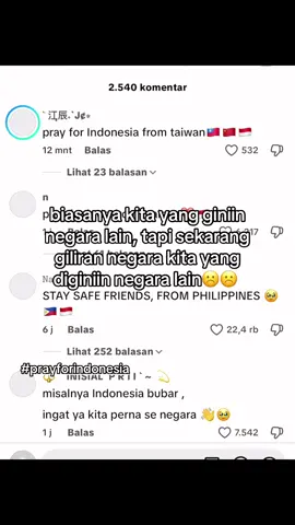 sedi bacain komen’ nya.. #prayforindonesia #fypage #komenorangluar #☹️☹️ 