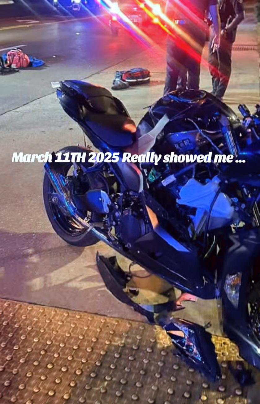 Heaven Sent I Speed Thru The Forest...🙏🏾 Watch out for the guys on 2 wheels #Kawasaki #Ninja #GodisGood