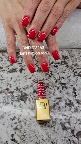 LEFT HIM ON RED DND DV 163 #nail  #nailsart  #red  #fy #dndtiktok 
