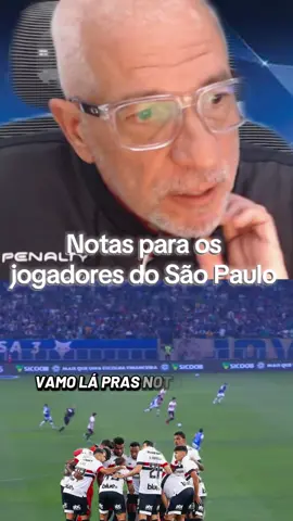 Notas para os jogadores do São Paulo #saopaulofc #spfc #tricolorpaulista #morumbi #vaiprofycaramba 