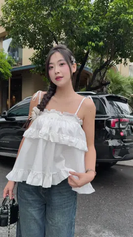Cuối tuần nhẹ nhàng dễ thương 🌸 #fitcheck #outfitideas #girlxinh 