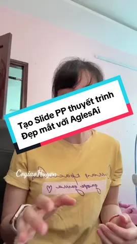 Tạo Slide PP thuyết trình  Đẹp mắt với AglesAi #bloggvmn #fypシ゚ #cogiaohuyen #AI 