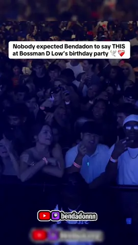 Nobody expected Bendadon to say THIS at Bossman D Low’s birthday party 🕊️❤️‍🩹 #bendadonnn #bossmandlow #juicewrld #fypシ #fypシ゚viral 