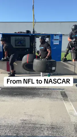 Former NFL middle linebacker Jeremy Kimbrough went from blitzing Quarterbacks to carrying tires in the NASCAR Cup series.