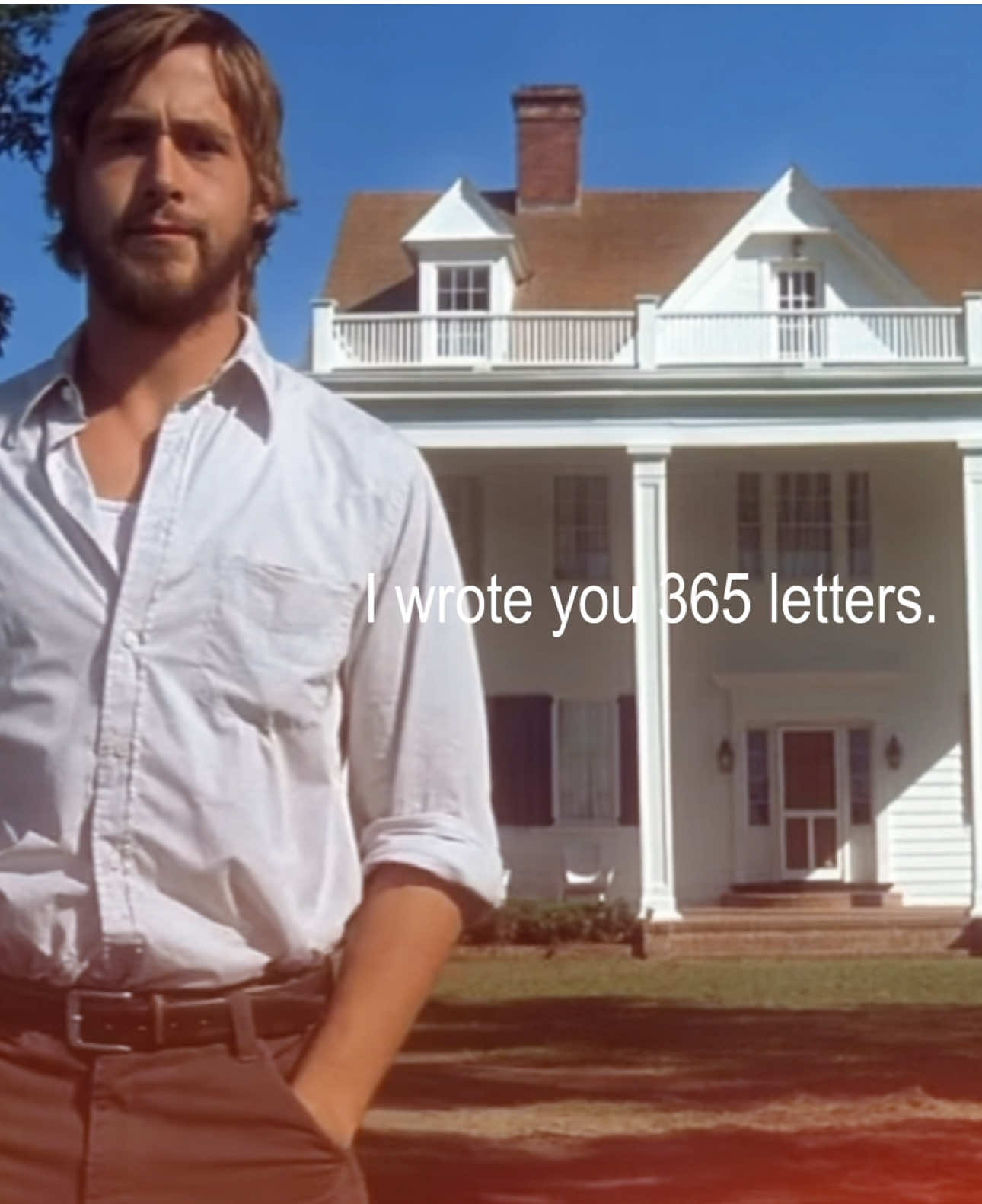 [ I wrote you 365 letters. I wrote you everyday for a year. ] | #thenotebook #thenotebookedit #editaudio #edit #fyp