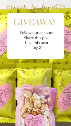 FREE sweets alert 🚨🍫✨ We’re giving away our Dubai Party Mix + Chocolate Pistachio Bars 🎉 Wanna win? Head over to our Instagram 👉 @sweets_by_lynn808 to enter! Winner announced TOMORROW 👀 Don’t sleep on this!  #FreeChocolate #GiveawayChallenge #DubaiBars #PartyMix #SweetsByLynn808       
