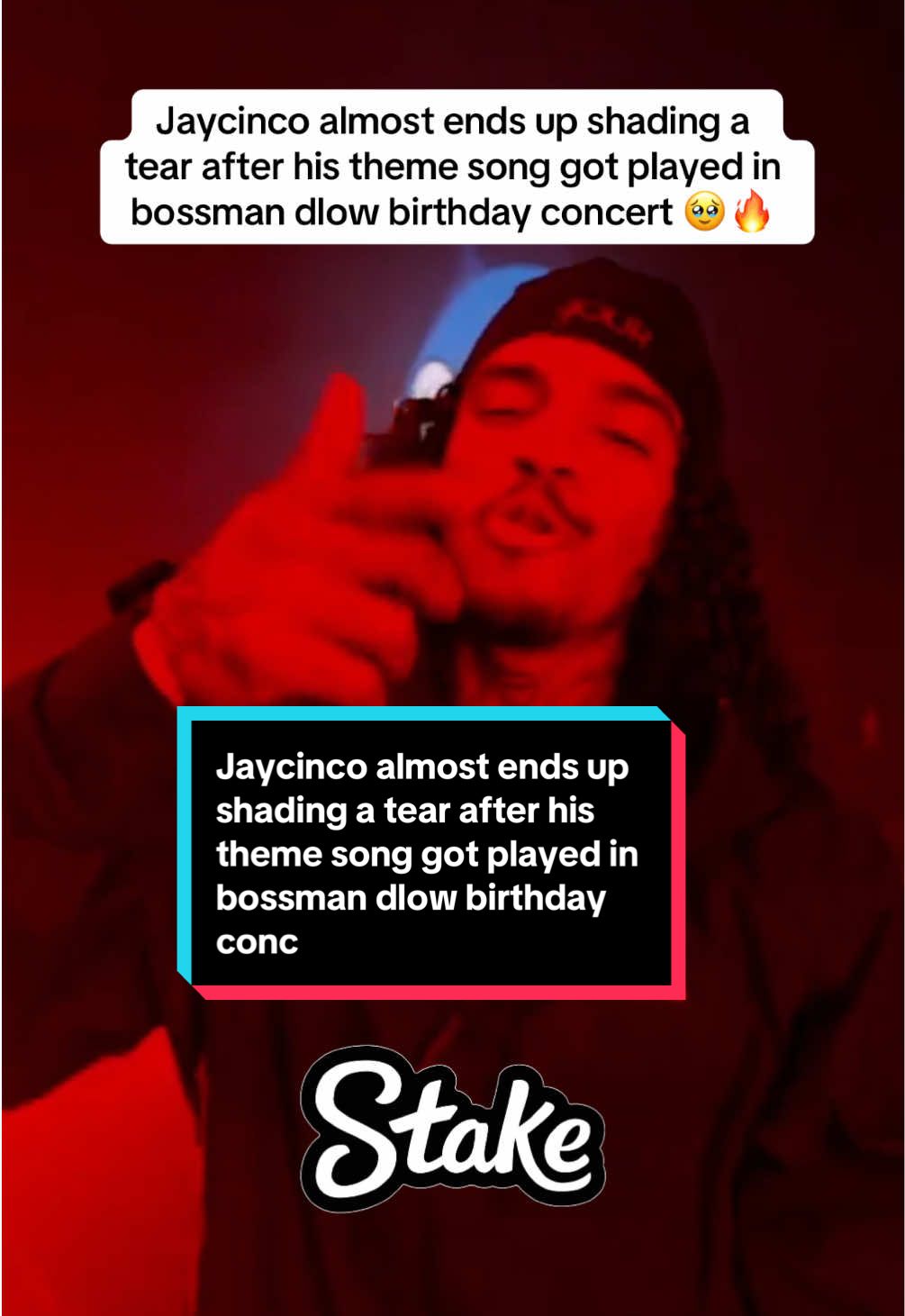 Jaycinco almost ends up shading a tear after his theme song got played in bossman dlow birthday concert 🥹🔥 #bossmandlow #jaycinco #bendadonnn #fyp 