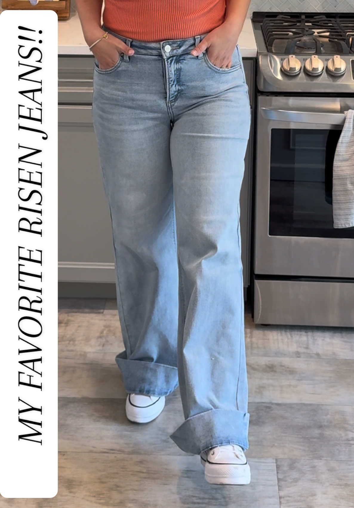 my dream jeans 😍 Trendy, stylish, comfortable, tummy controlling… do I need to go on or are you sold?! 👌🏼 I’m 5’6 175 for reference 🤍 happy shopping! 🛍️  #cooljeans #jeanstrend #widelegjeans #risenjeans #momjeans 