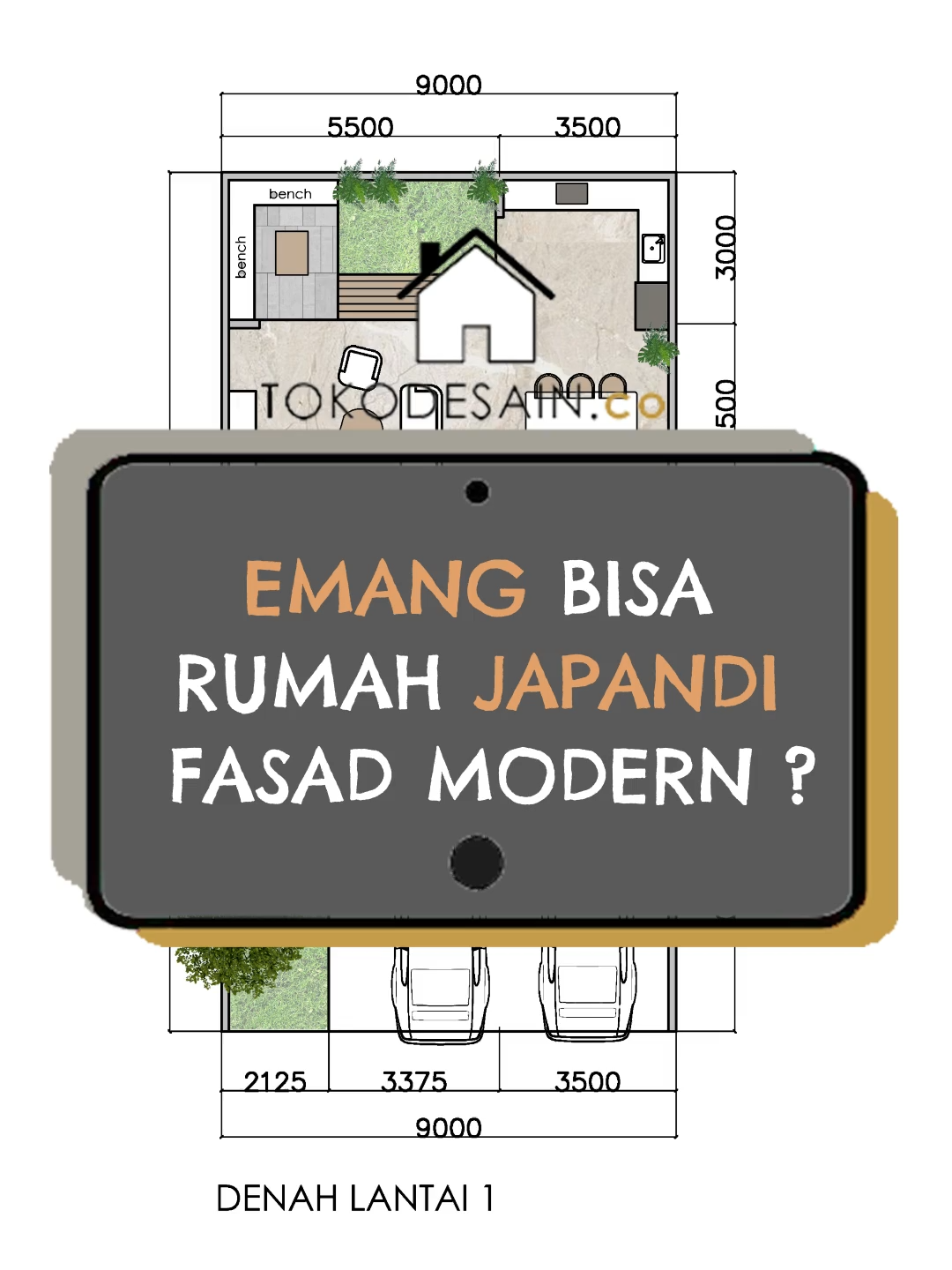 Emang bisa Rumah Japandi Fasadnya Modern? 2 lantai , 3 kamar tidur. Lantai 1 , cukup lengkap.punya parkiran 3 mobil . sisi depan ada ruang tamu , ke arah dalam , ruang living dining terbuka ke taman. Dapur besar. Punya space duduk outdoor juga Lantai 2 , arah depan ada 2 kamar tidur anak, kita bikin fasadnya lebih unik, untuk halangi sinar matahari langsung. Selain fungsional juga estetikanya nice Kamar master di belakang lebih besar , ada wardrobe dan kamar mandinya , serta balkon ke outdoor. Menurut kalian gimana?
