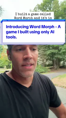 I built a word game using only AI tools. I have no technical background and decided to do this as a summer project to help teach my kids about AI and the way it is changing the way we work and learn. The game is called #WordMorph and it’s a new kind of word ladder where every move matters. This is a beta version so I’m hoping to gather as much feedback as possible from early users. No feedback is too big or too small. If you love word games or puzzles and you’re upset by how the NYT games are now behind a paywall, try Word Morph. It’s free and you can share it and compete with your friends. #wordgames #nytgames #nytmini #wordle 