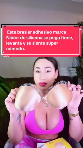 Este brasier adhesivo marca Niidor de silicona se pega firme, levanta y se siente súper cómodo #SinTiras #BacklessDress #InvisibleBra #OutfitPerfecto #NiidorBra 