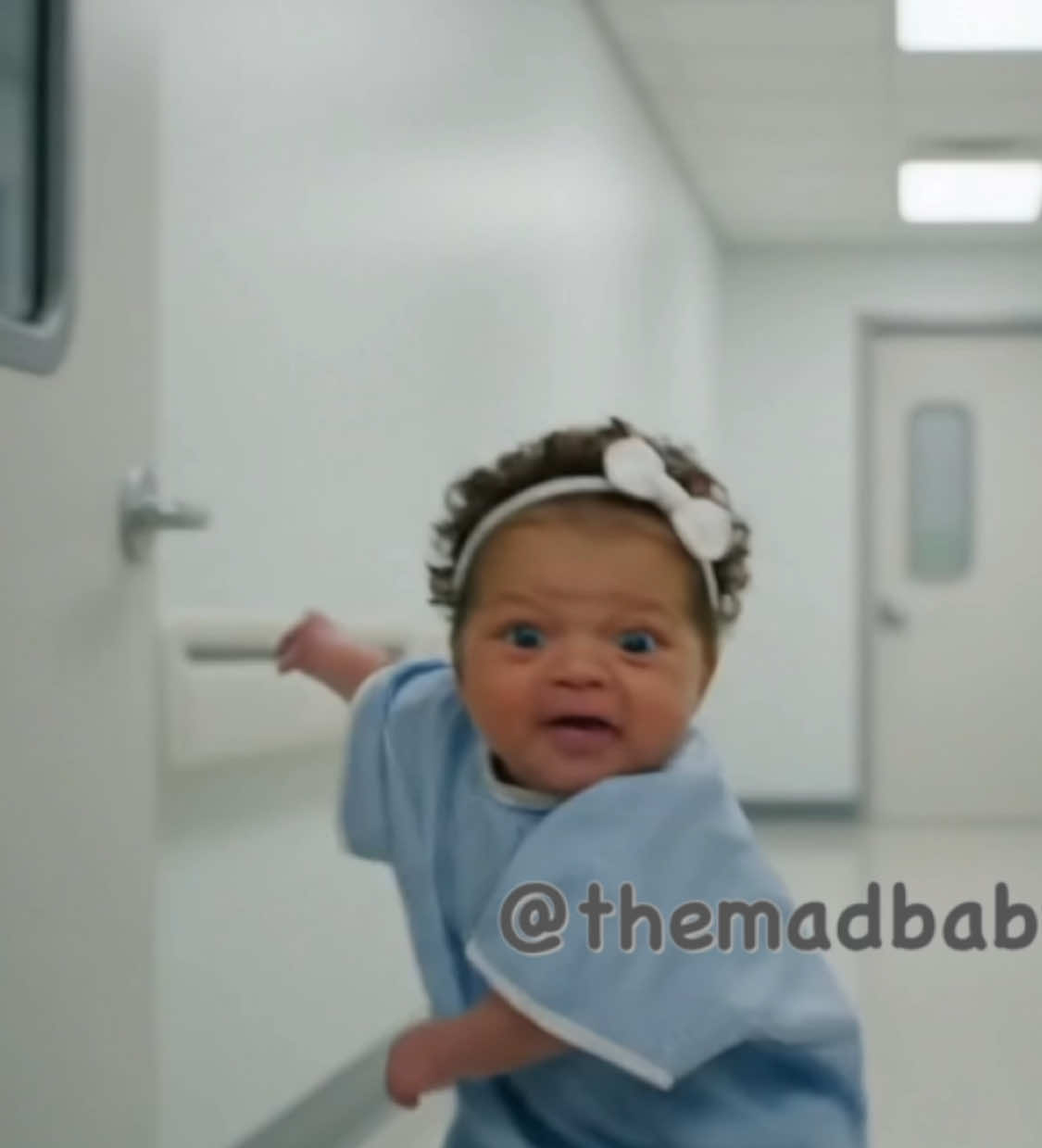 Mad Baby #fyp #talking #babygirl #newborn #interview 