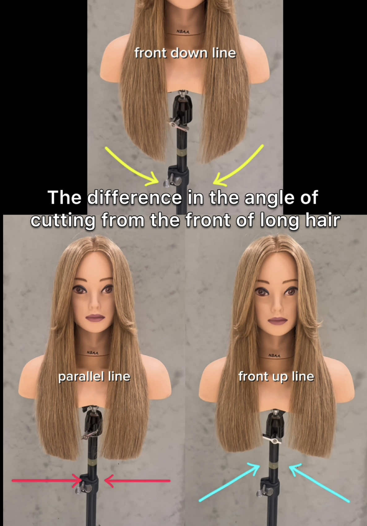 ブロンドロングヘアのアウトラインをフロントから切る切って角度を変えて比べてみました！ I cut the outline of blonde long hair from the front and compared it by changing the angle!　 把金发长发的轮廓从前面剪下来，换个角度比较了一下！ 블론드 롱헤어의 아웃라인을 프론트에서 잘라서 각도를 바꿔서 비교해 봤어요! Corté el contorno del cabello largo rubio desde el frente y lo comparé cambiando el ángulo! Cortei o contorno do cabelo longo loiro pela frente e comparei mudando o ângulo! ‎قطعت الخطوط العريضة للشعر الأشقر الطويل من الأمام وقارنته بتغيير الزاوية! Saya memotong garis besar rambut pirang panjang dari depan dan membandingkannya dengan mengubah sudutnya! #cut#カット動画 #ロングヘア #レイヤーカット