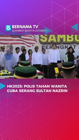 Polis tahan wanita cuba serang Sultan Nazrin ketika sambutan Hari Kebangsaan Peringkat Negeri Perak - Ketua Polis Perak  📹 Awam  #digitalbernamatv   #sultanperak    #harikebangsaan2025   #perak