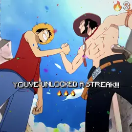 streak check 🔥🔥🔥 | #luffy x #ace edit | #onepiece #luffyedit #viralvideo 