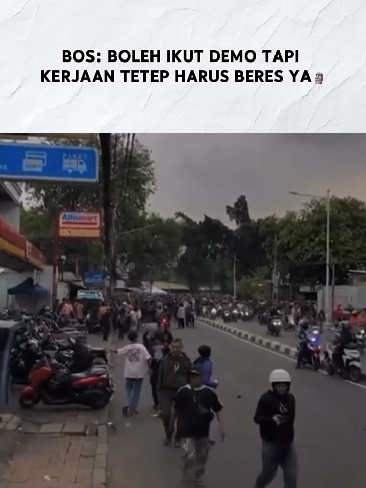 gini amat punya bos 😭 #bos #deadline #democore