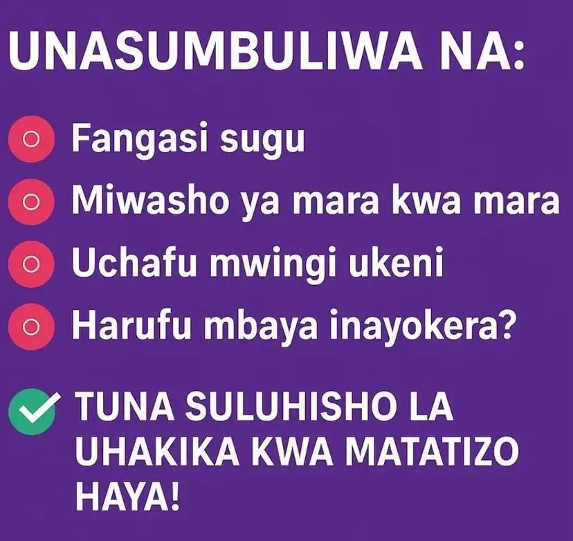 Karibu uweze kupata suluhisho la tatizo lako bila kujirudia