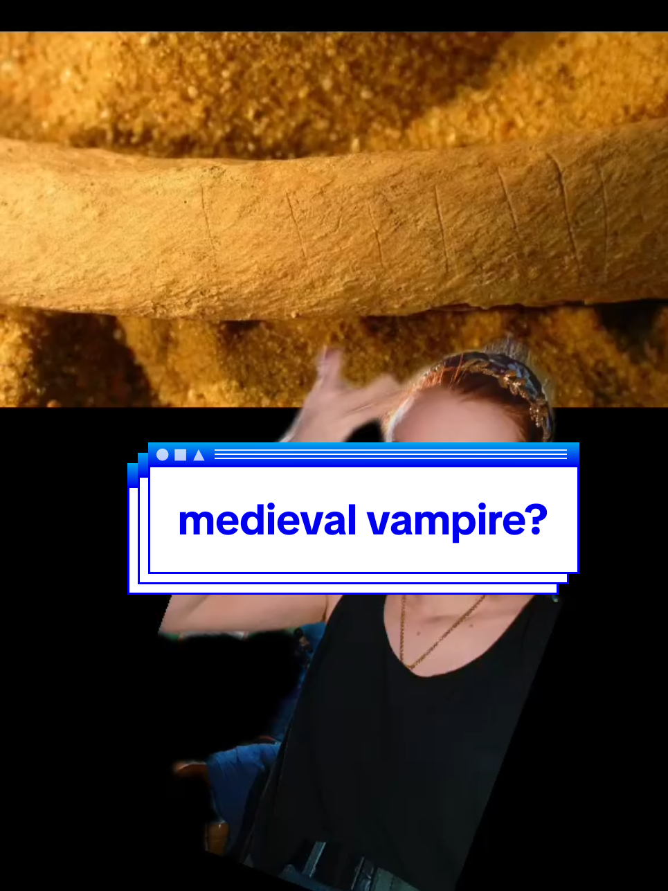 medieval vampire???? other folklore being?????? #archaeology #history #anthropology #greenscreen #vampire #folklore 
