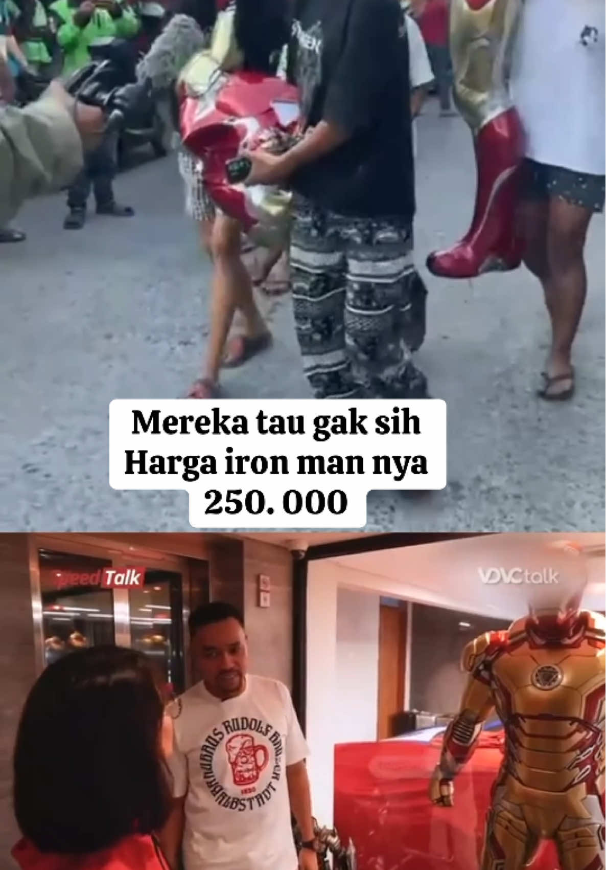 Mereka tau gak sih Harga iron man nya  250. 000 #ahmadsahroni #fyp #fyppppppppppppppppppppppp #ironman 