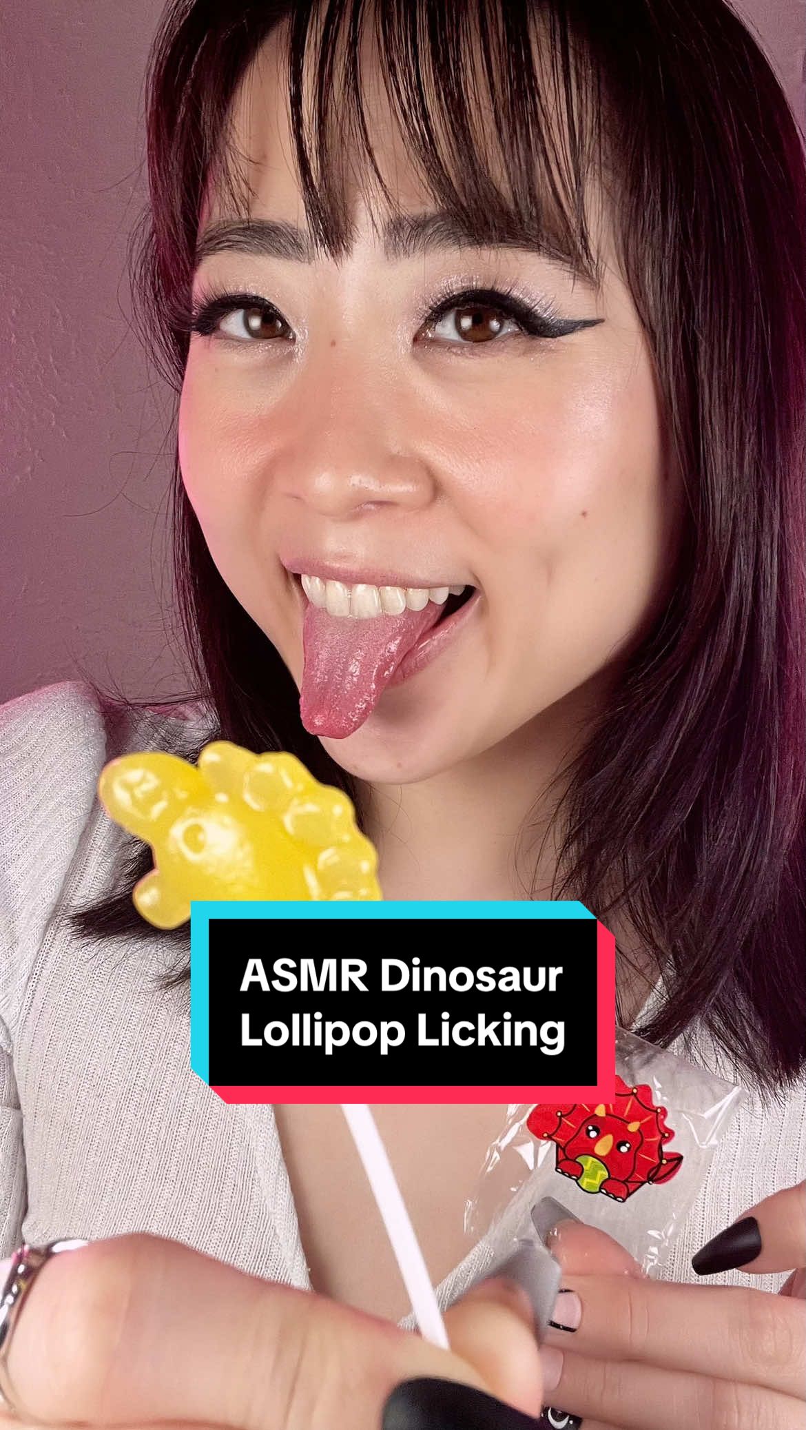 I’m so hungry I could eat a dinosaur 🦖 #fyp #asmr #asmrsounds #lollipop #tingles 