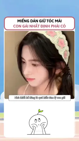 Miếng dán giữ tóc mái #miengdantocmai #miengdantoc #goclamdep #tipslamdep 