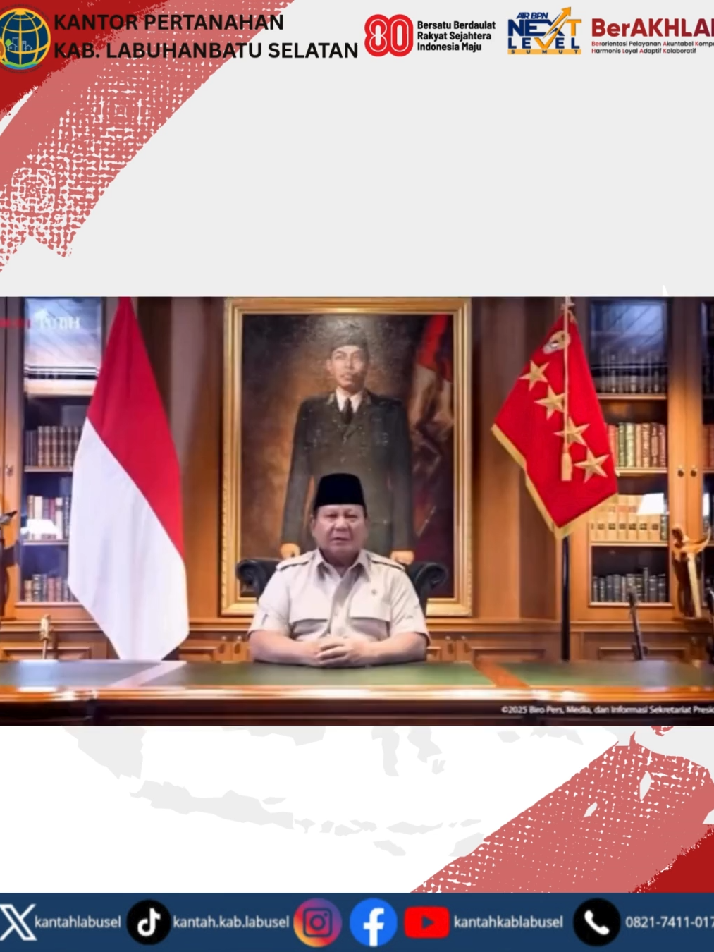 Halo #SobATRBPN, Presiden Republik Indonesia, Prabowo Subianto menyampaikan belasungkawa atas wafatnya almarhum Affan Kurniawan dan memerintahkan pengusutan tuntas secara transparan. Presiden juga mengajak masyarakat agar tidak terprovokasi oleh pihak-pihak yang ingin menciptakan kerusuhan. Simak selengkapnya pada video berikut ya, Sob☝🏼 #IndonesiaLengkap #ATRBPNKiniLebihBaik #ATRBPNMajudanModern #MelayaniProfesionalTerpercaya