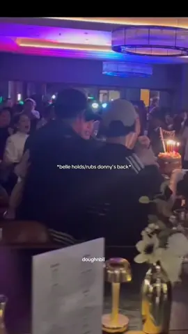 secured in each other might i say. although, di yan talaga mapaghiwalay. #donbelle #donnypangilinan #bellemariano #asapengland #donbelleafterparty 