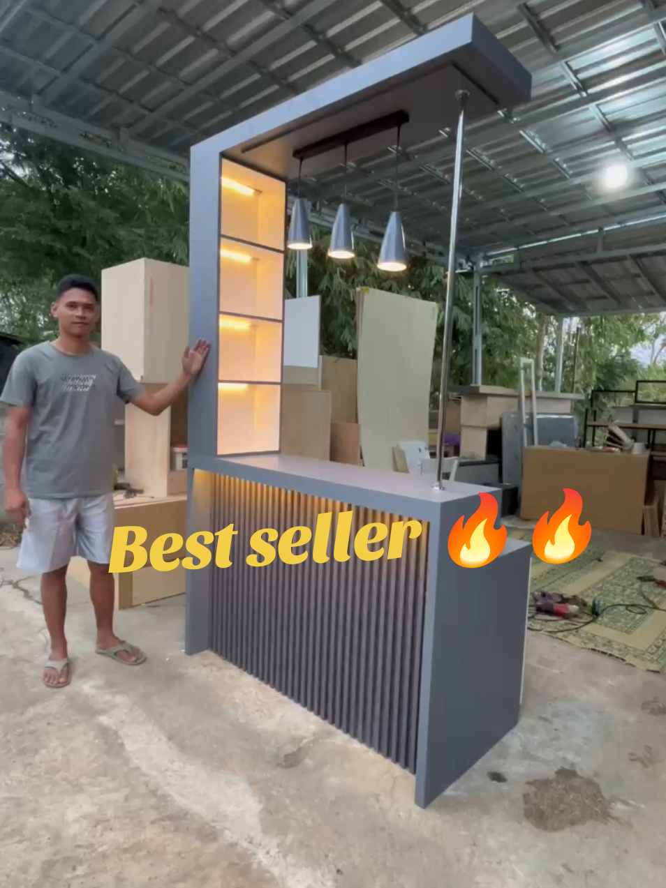 mini bar produk best seller dari kita ,  bahan blokminto tebal 18mm finishing lapisan hpl taco ( anti gores)  cocok untuk kondisi ruangan kamu yang lembab , #minibar #interior #fypage #fyp #bestseller 