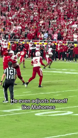 No words  #dylanraiola #nebraskafootball #qb1 #chiefs #mahomes 