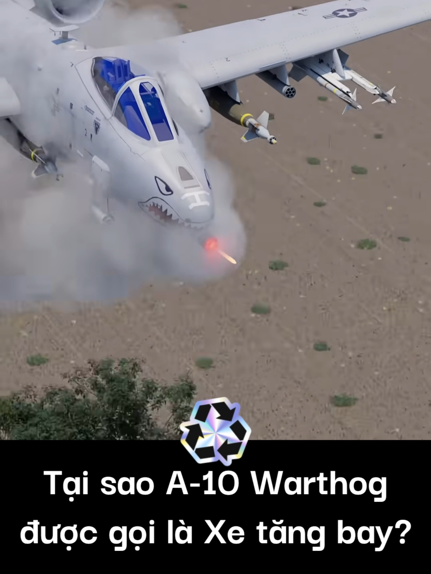 Vì sao cường kích A-10 được gọi là xe tăng bay? Máy bay A-10 Thunderbolt II, còn được gọi là Warthog, thường được gọi là 