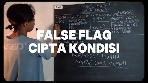Selain menodai tujuan massa yang murni,False flag/cipta kondisi dikhawatirkan bisa membawa ke arah darurat sipil/militer ( Real danger ). False flag/cipta kondisi juga bisa dijadikan sebagai alasan tindakan represif.