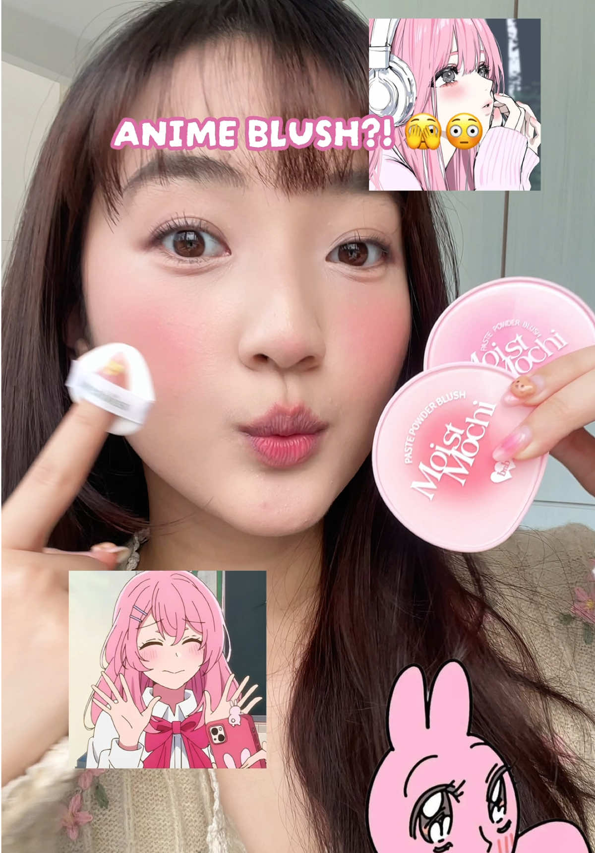 blush kayak anime punyaa hihi 😚💕 #barenbliss #barenblissID #JoyfulCleanBeauty #glossylips #liptintviral 