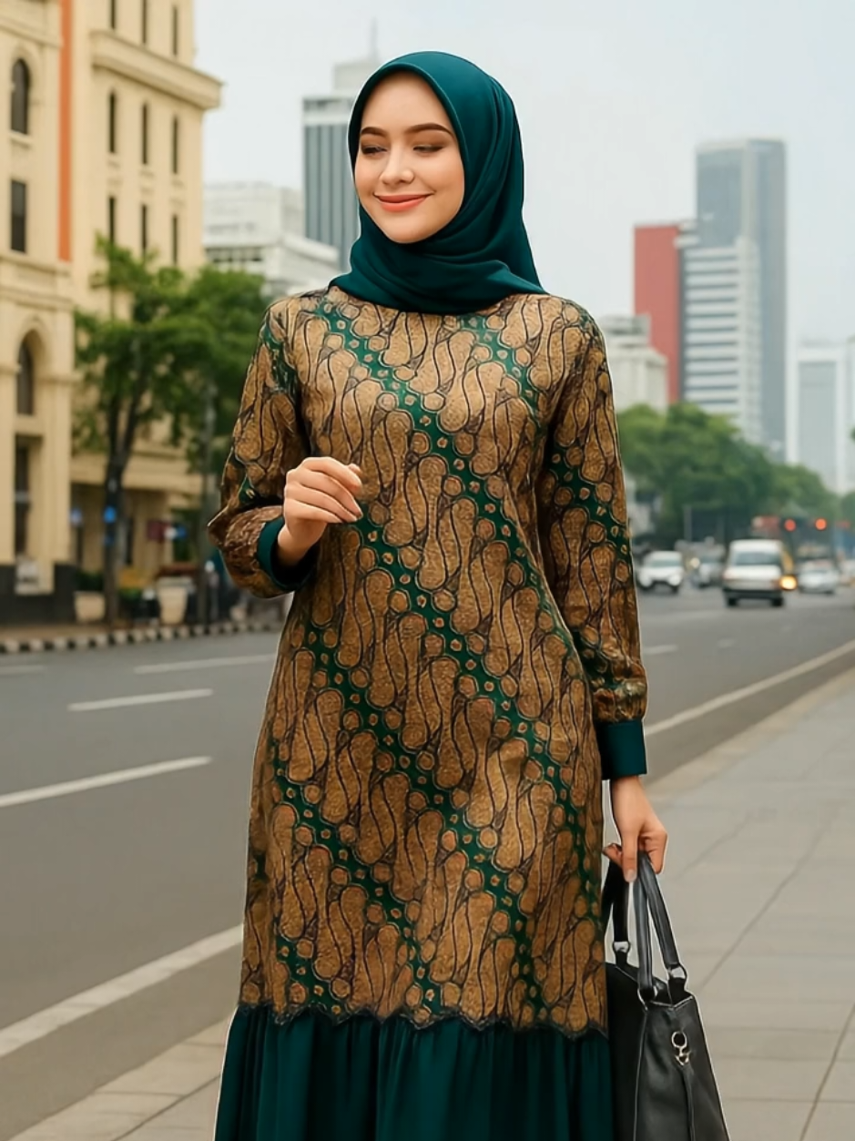 GAMIS BATIK GAMIS WANITA GAMIS REMPEL BAHAN KATUN #gamis #fypシ゚ #promoguncang88 #trending #fyp 