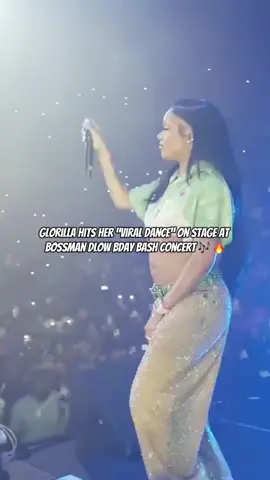 Glorilla hits her “viral dance” on stage at bossman dlow bday bash concert 🎶 🔥 #fyp #glorilla #bossmandlow 