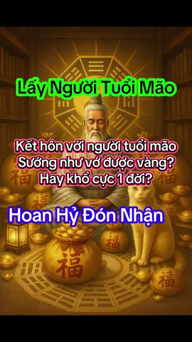Lấy Người Tuổi Mão sươnngs hay khổ?#tuoimao #tuvi12congiap #vanmenh12congiap #biquyetphongthuy #tuvi 