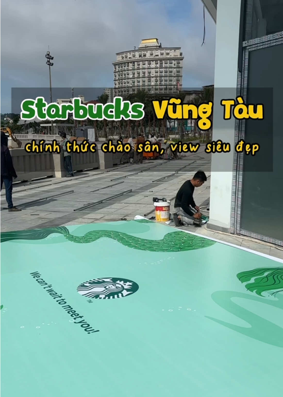 cafe Starbucks Vũng Tàu lộ diện địa điểm view đẹp nhất Vũng Tàu #thoitietvungtau #thaptamthang #baisauvungtau🏖🏖🏖🌅🌅🌅 #reviewcafe #cafesaigon 