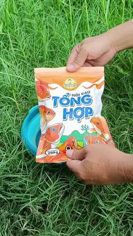 Mồi câu tổng hợp Biệt Đội Săn Hàng có sẵn 1 túi tơ nhện và 1 túi gạo rượu trong mỗi gói mồi câu #fishing #mồicâu #moicauca #xh 