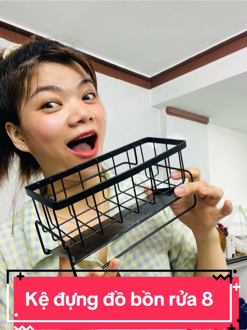 Các bác ơi dùng thử cái kệ đựng đồ dọn rửa này nha, gọn gàng sạch sẽ lắm ý#review#kedungdo #gongang #xuhuong #viral