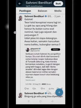 Dia hanya berani di sosmed #ahmadsahroni 