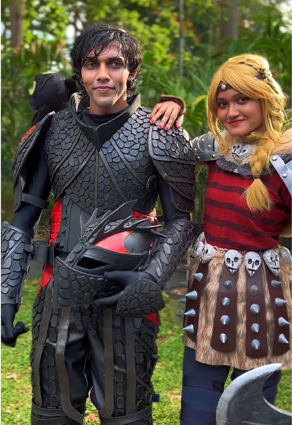Lankan Comic con 2025  How to Train You Dragon  Hiccup | Astrid ✨ #LCC2025 #hiccup #astrid #coseplay #coseplayer 