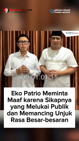 Pasca rumahnya digeruduk dan harta benda dijarah massa, anggota DPR RI PAN Eko Patrio meminta maaf kepada publik karena sikapnya melukai publik dan menjadi salah satu yang memancing aksi unjuk rasa.  Permintaan maaf Eko Patrio tersebut diunggah melalui akun Instagram pribadinya pada Sabtu 30 Agustus 2025 malam. #WartaPontianak #EkoPatrio #maaf 