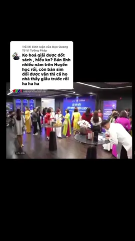 Trả lời @Đạo Quang Tử Vi Tướng Pháp người ta có pháp lý được nhà nước bảo hộ. Anh làm ơn đi nhẹ nói khẽ cười mỉm chi. Tốt thì nghe lâu nghe nhiều. Xấu thì lướt qua sân si dề bỉu moi móc nhau chi. Em là ngoan lắm ngoan rồi đó 